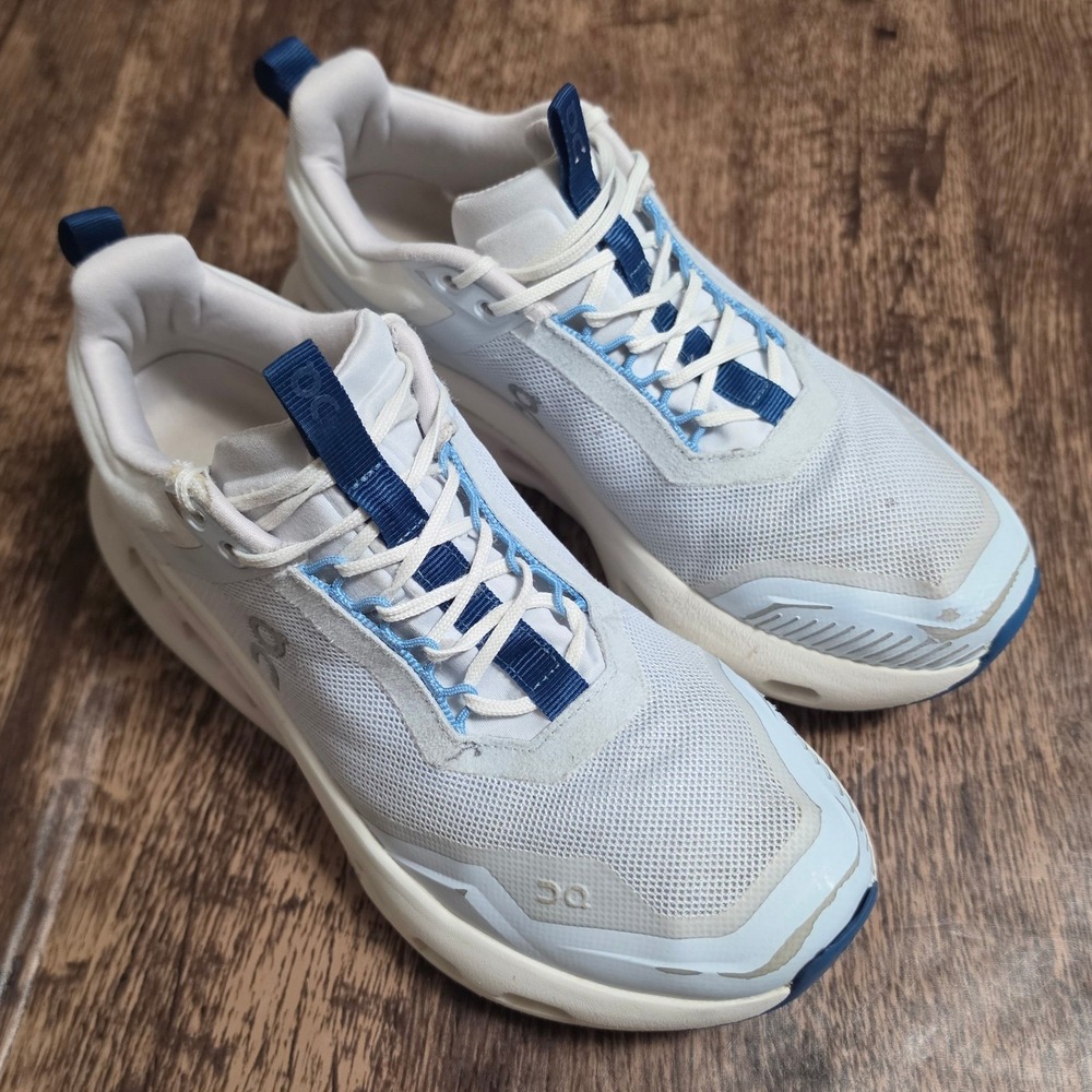 ON Cloud Sneakers Womens 6.5 White Blue Running Shoes 3WE30411516
